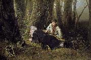 Vasily Perov The bird catcher oil painting on canvas